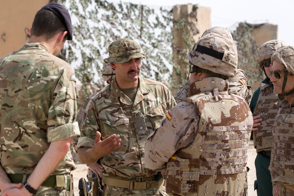 Spanish Ambassador and Generals visit the Besmaya Range Complex