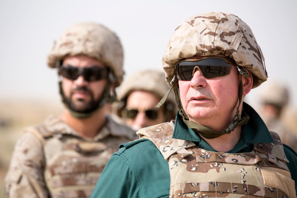 Spanish Ambassador and Generals visit the Besmaya Range Complex