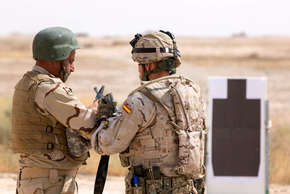 Spanish Ambassador and Generals visit the Besmaya Range Complex