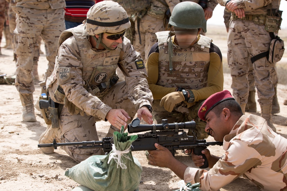 Spanish Ambassador and Generals visit the Besmaya Range Complex