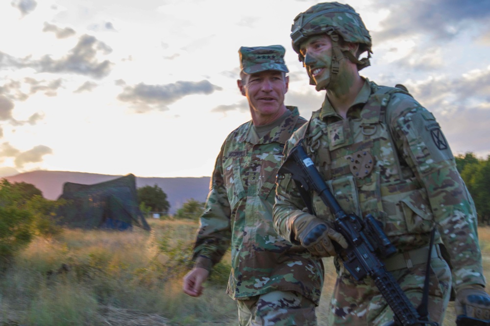 Vice Chief of Staff of the U.S. Army visits 10th CAB during Saber Guardian