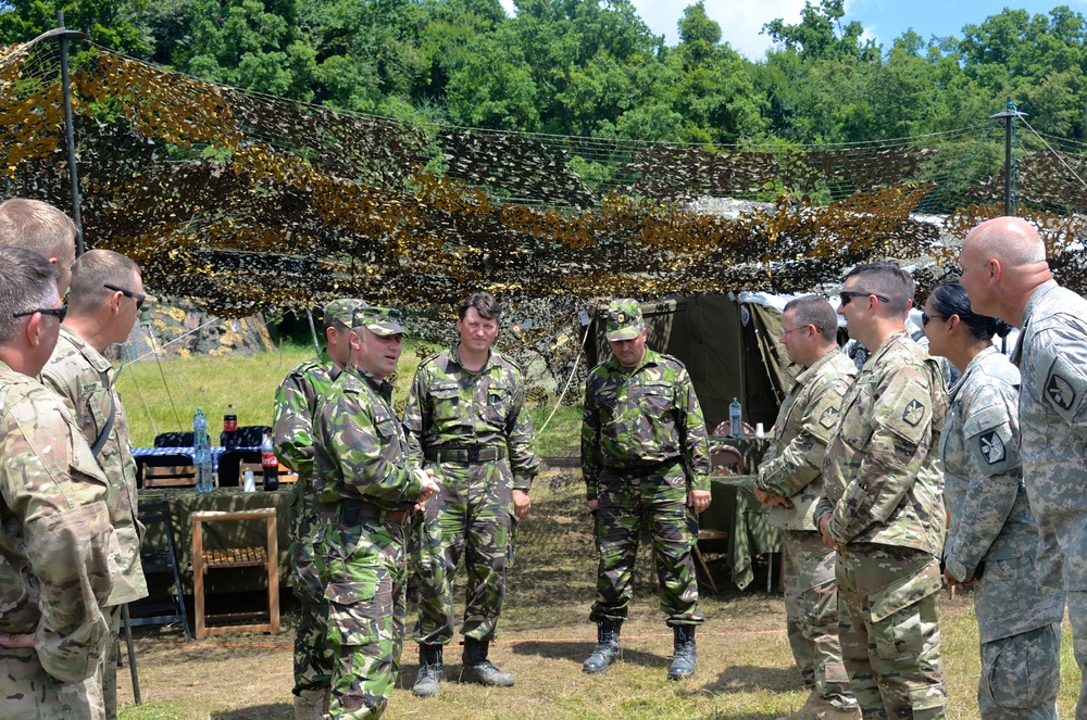 Romanian Army Hosts Lunch For N.C. National Guard