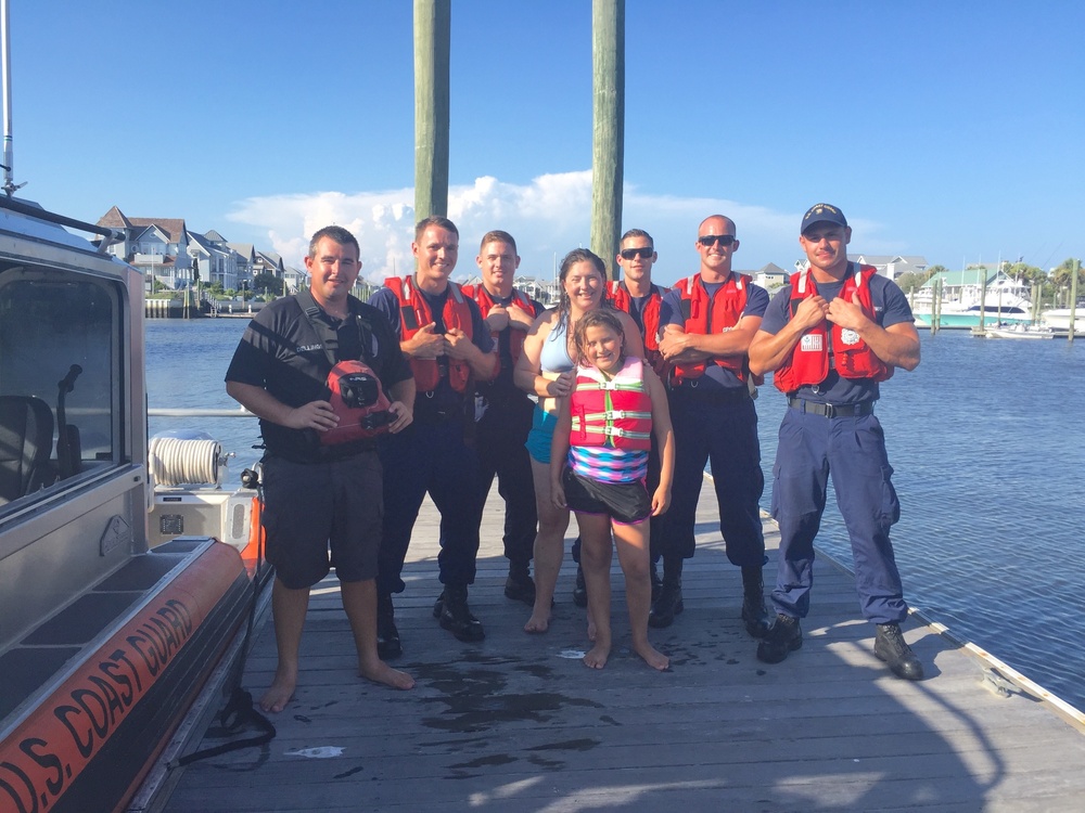 Coast Guard rescues mother and daughter in Oak Island, NC