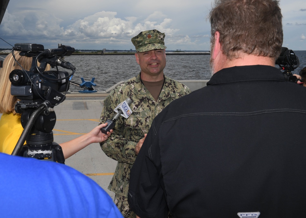 USNS Spearhead (T-EPF 1) Arrives in Gulfport, Miss. for SPS 17 Adaptive Force Package Onload