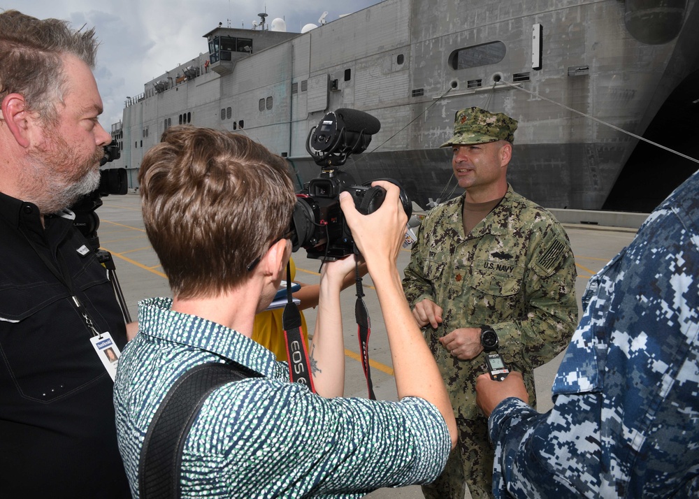 USNS Spearhead (T-EPF 1) Arrives in Gulfport, Miss. for SPS 17 Adaptive Force Package Onload