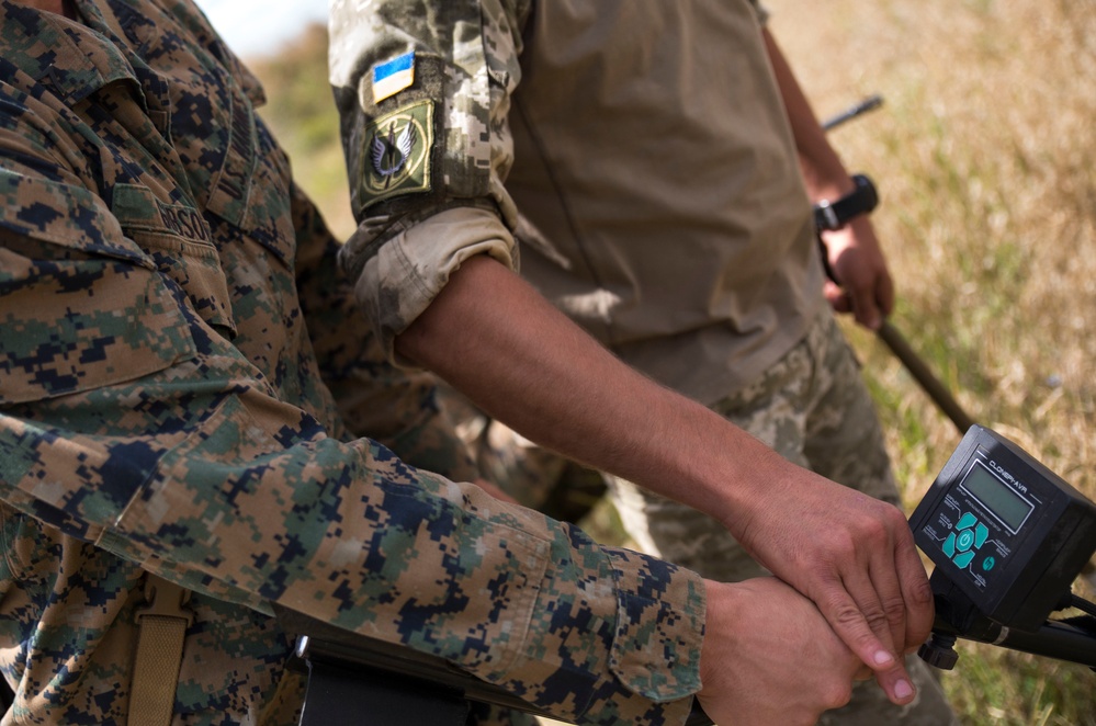 Marines conduct mine clearing training with Ukrainians during Sea Breeze 17