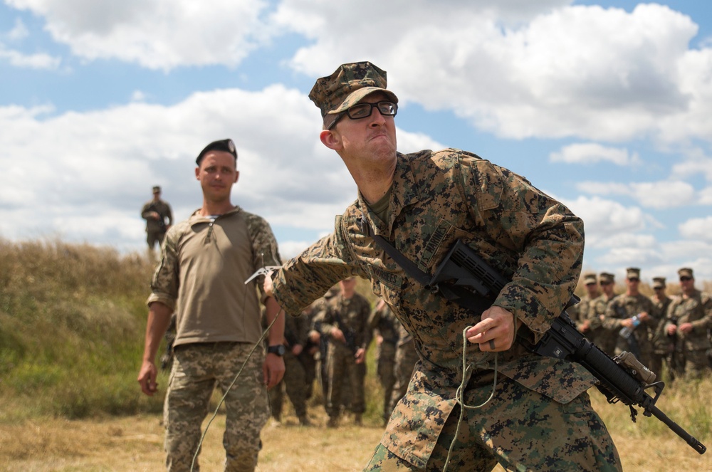 Marines conduct mine clearing training with Ukrainians during Sea Breeze 17