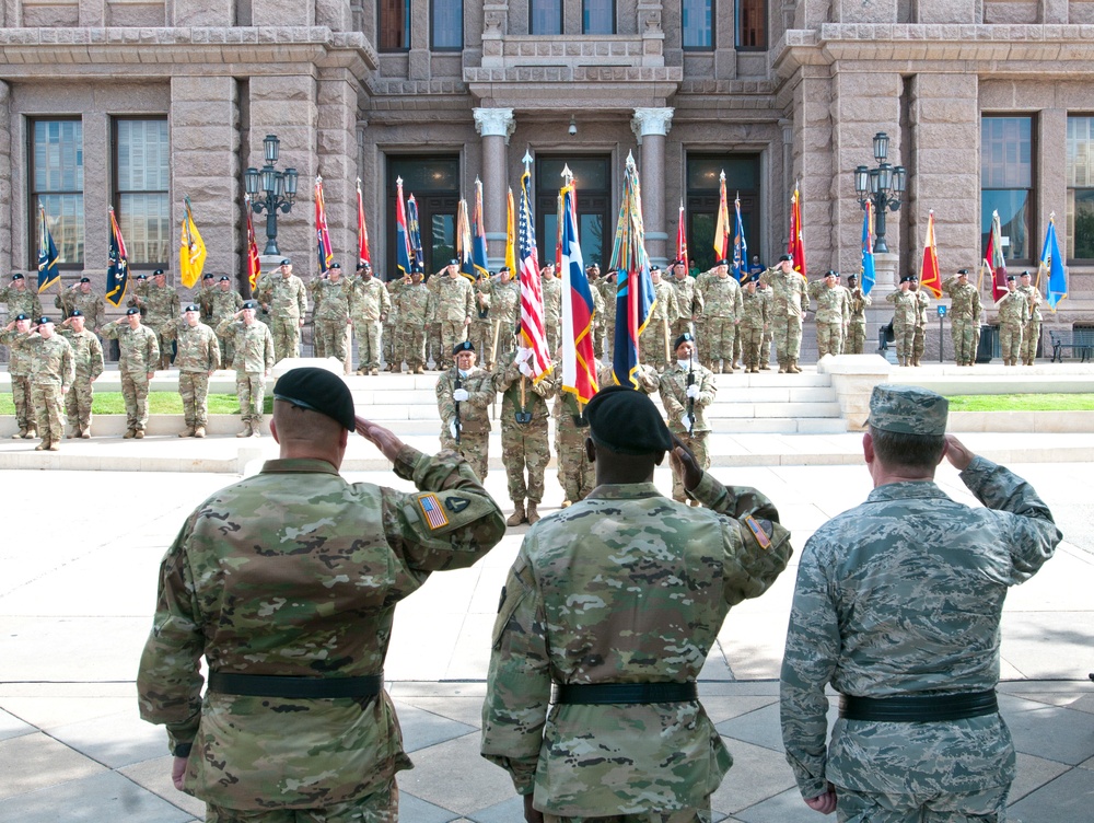 36th Division holds Change of Command at Texas State Capitol