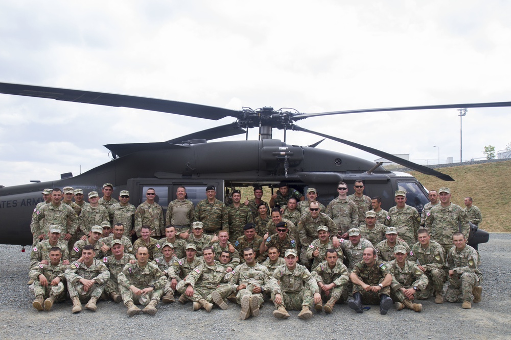 U.S. soldiers train Greek, Georgian military on MEDEVAC assets