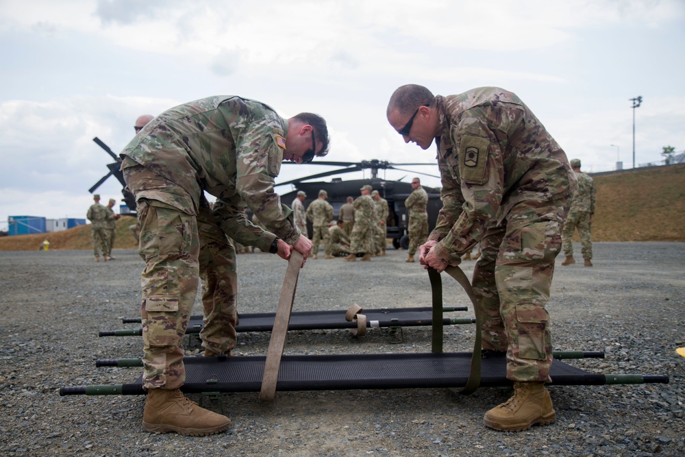 U.S. soldiers train Greek, Georgian military on MEDEVAC assets