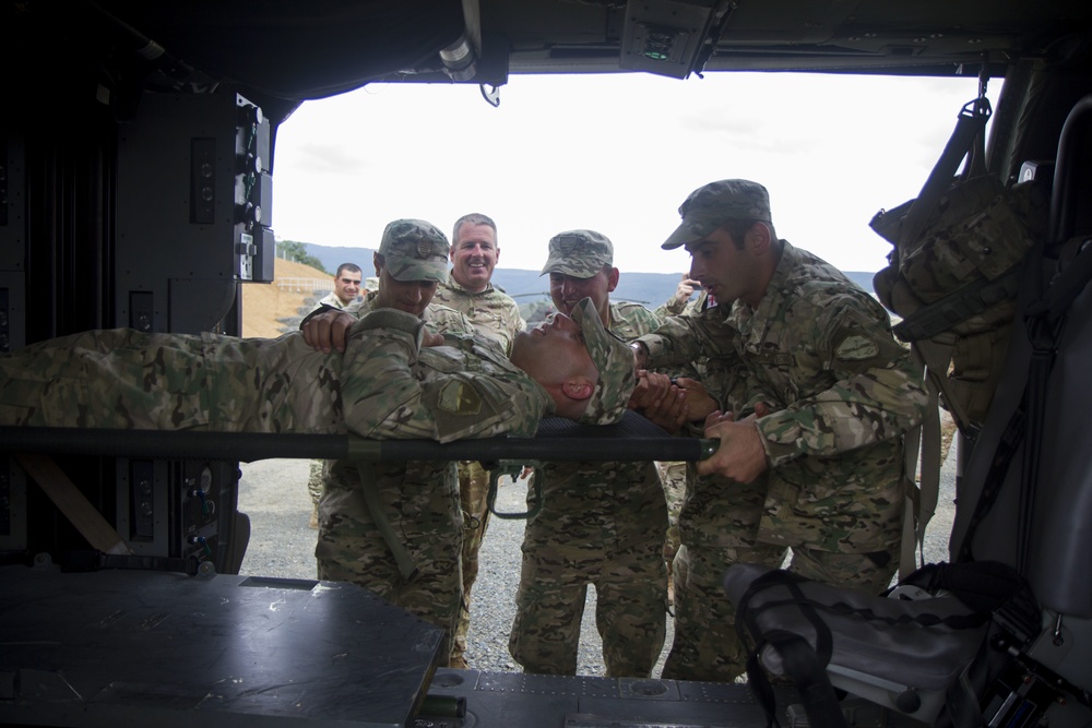 U.S. soldiers train Greek, Georgian military on MEDEVAC assets