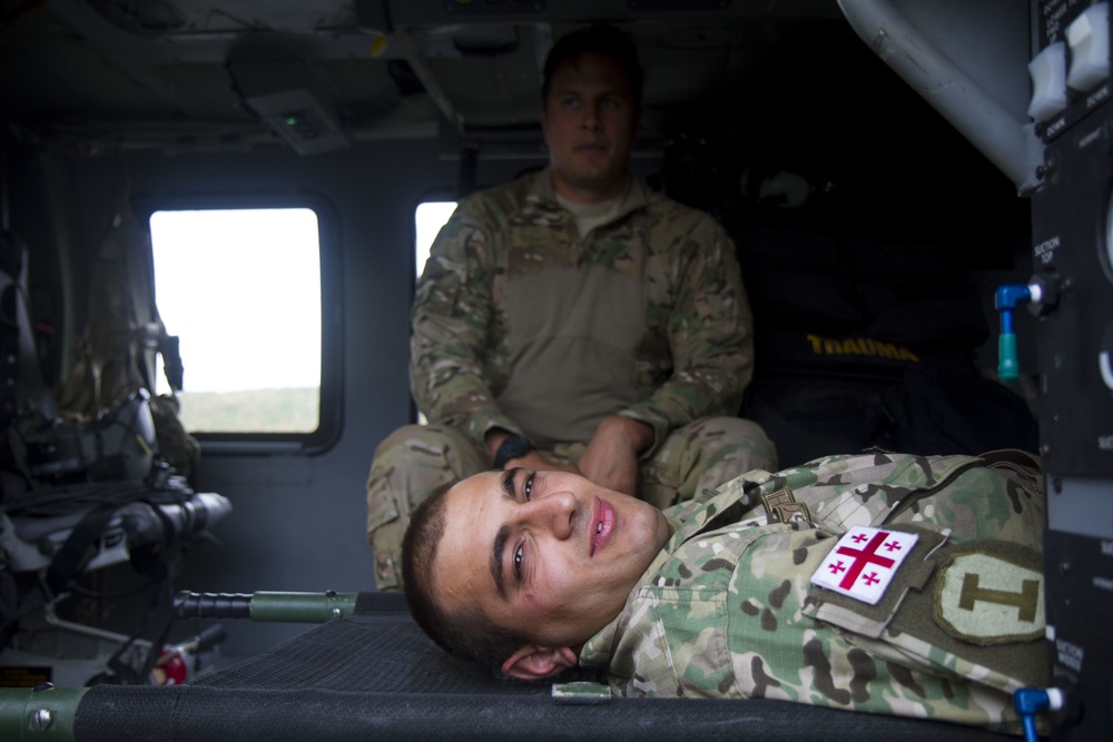 U.S. soldiers train Greek, Georgian military on MEDEVAC assets