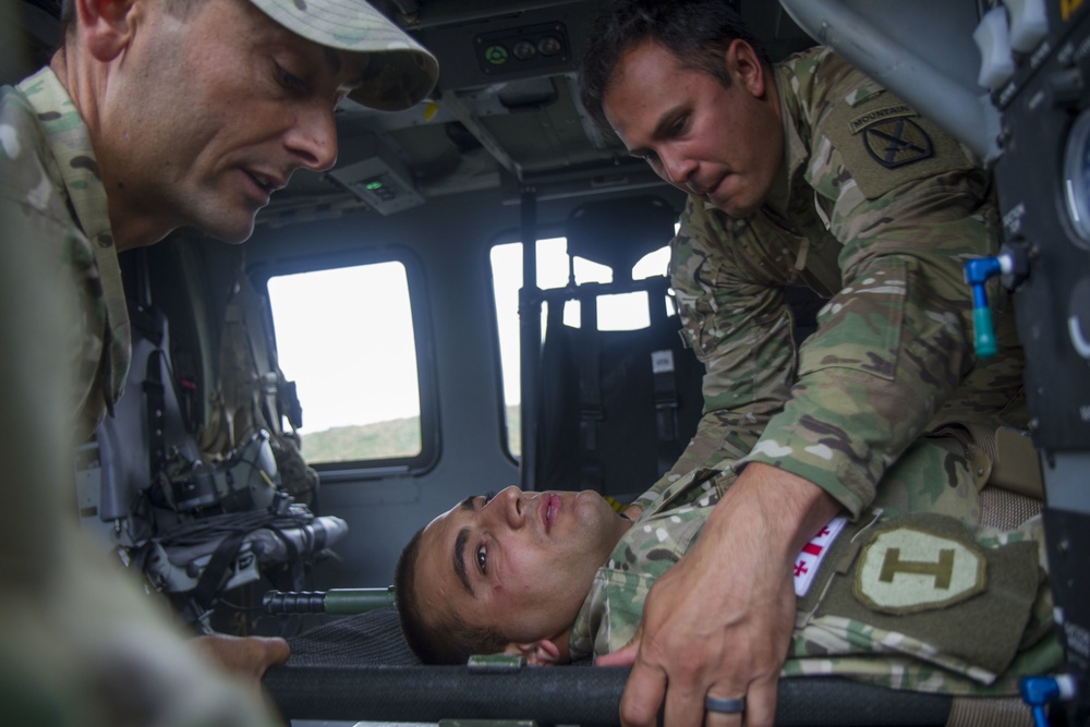 U.S. soldiers train Greek, Georgian military on MEDEVAC assets