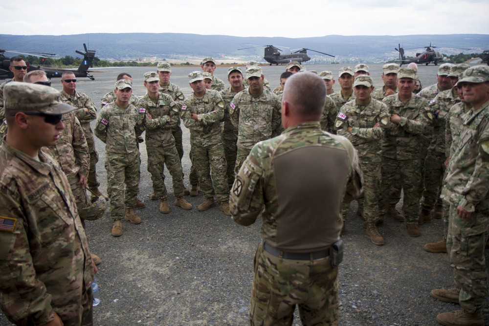 U.S. soldiers train Greek, Georgian military on MEDEVAC assets