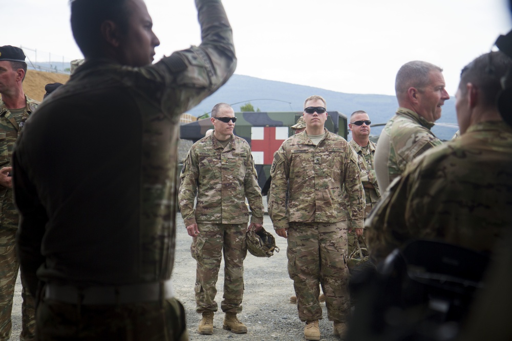 U.S. soldiers train Greek, Georgian military on MEDEVAC assets