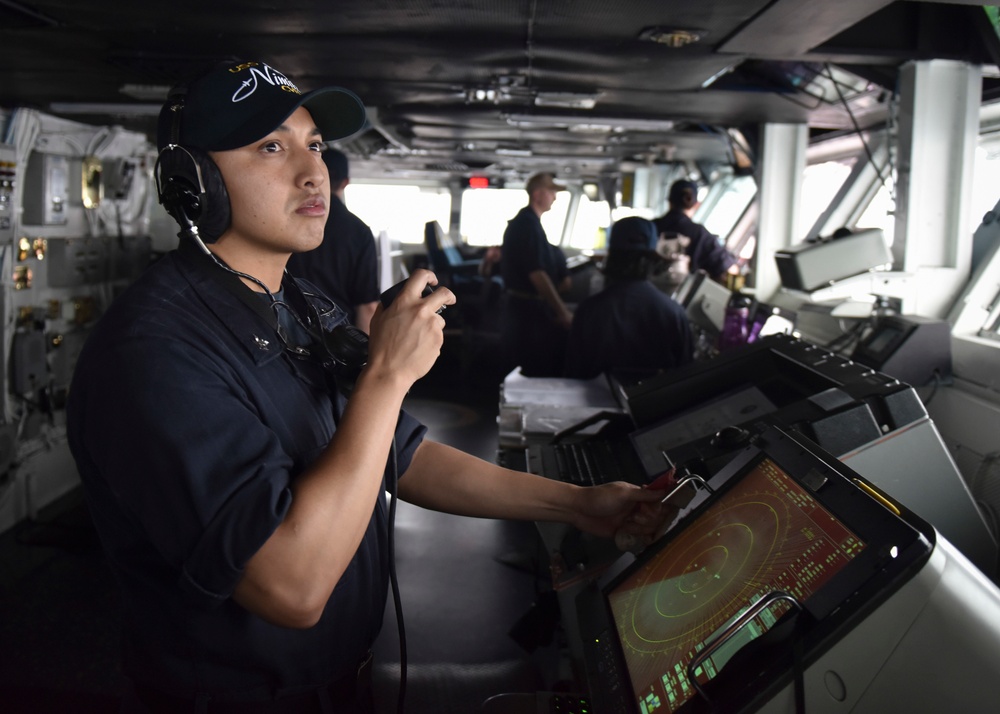 Sailor Communicates With Lookouts