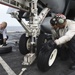 Sailors Replace Aircraft Tires