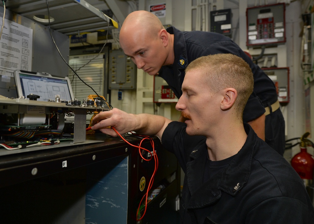 Sailors Repair Equipment