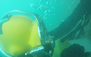 Seabee Divers Replace Pier Cathodic Protection System in Key West.