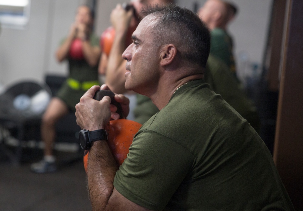 1st MAW commanding general joins MAG-12 in PT