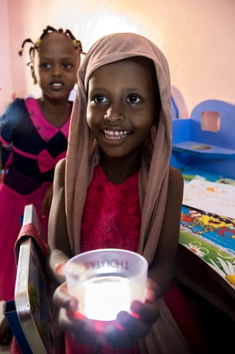 CJTF-HOA helping light up spaces - and faces - in Djibouti