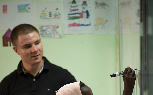 CJTF-HOA helping light up spaces - and faces - in Djibouti