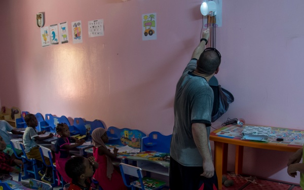 CJTF-HOA helping light up spaces - and faces - in Djibouti