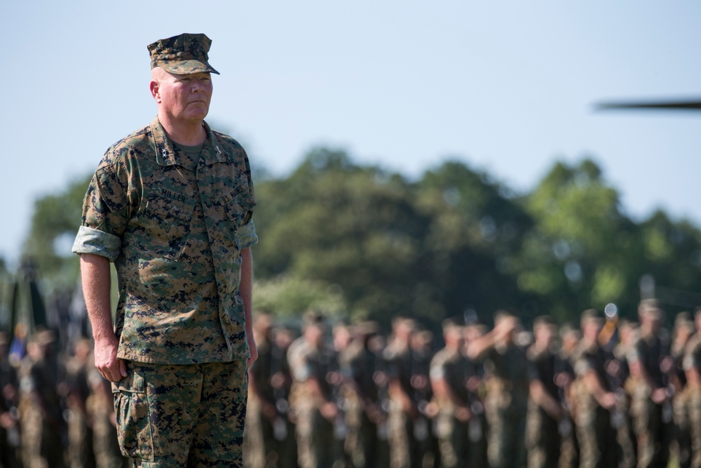 2nd Marine Expeditionary Force Change of Command Ceremony