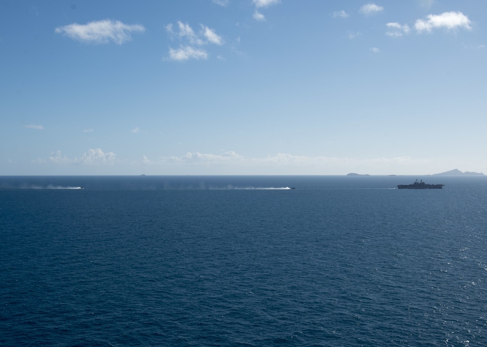 USS Bonhomme Richard Talisman Saber 17 Aerial