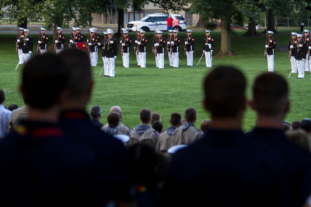2017 Summer Leadership, Character Development Academy Attends Sunset Parade