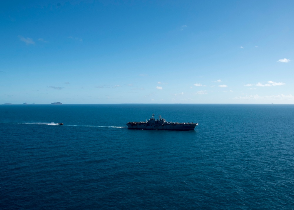 USS Bonhomme Richard Talisman Saber 17 Aerial