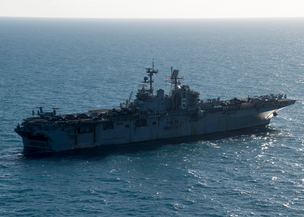 USS Bonhomme Richard Talisman Saber 17 Aerial