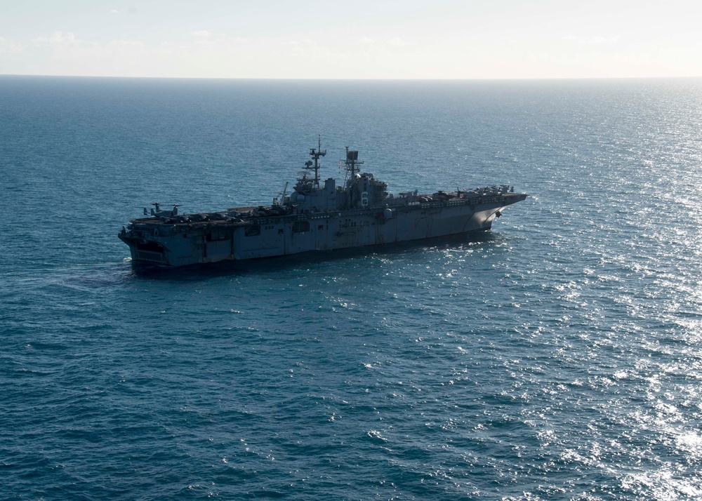 USS Bonhomme Richard Talisman Saber 17 Aerial