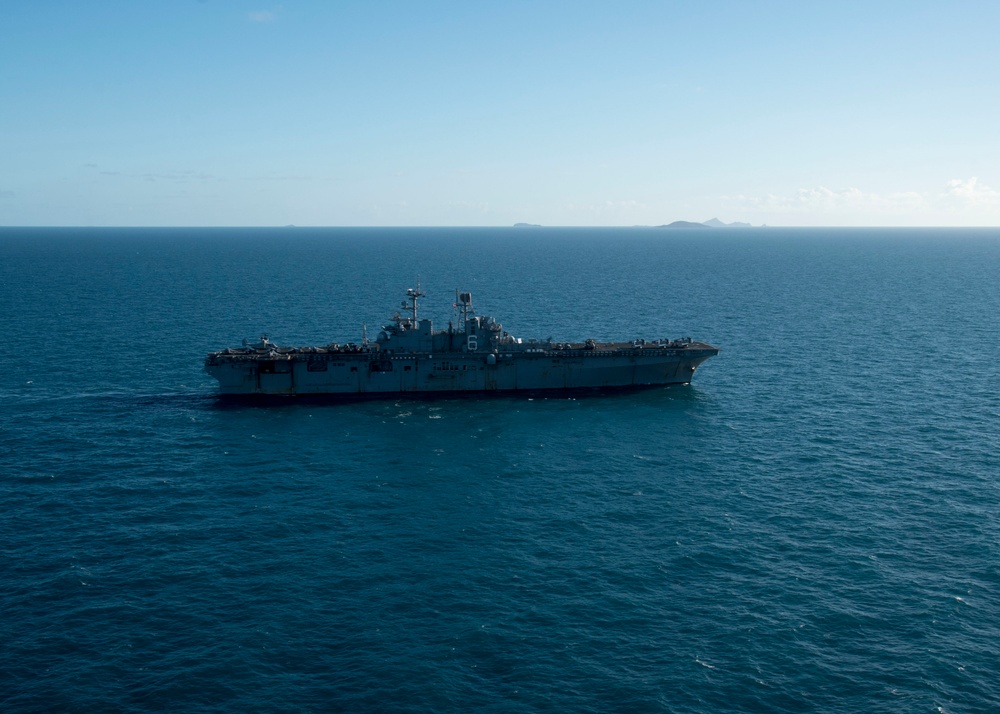 USS Bonhomme Richard Talisman Saber 17 Aerial