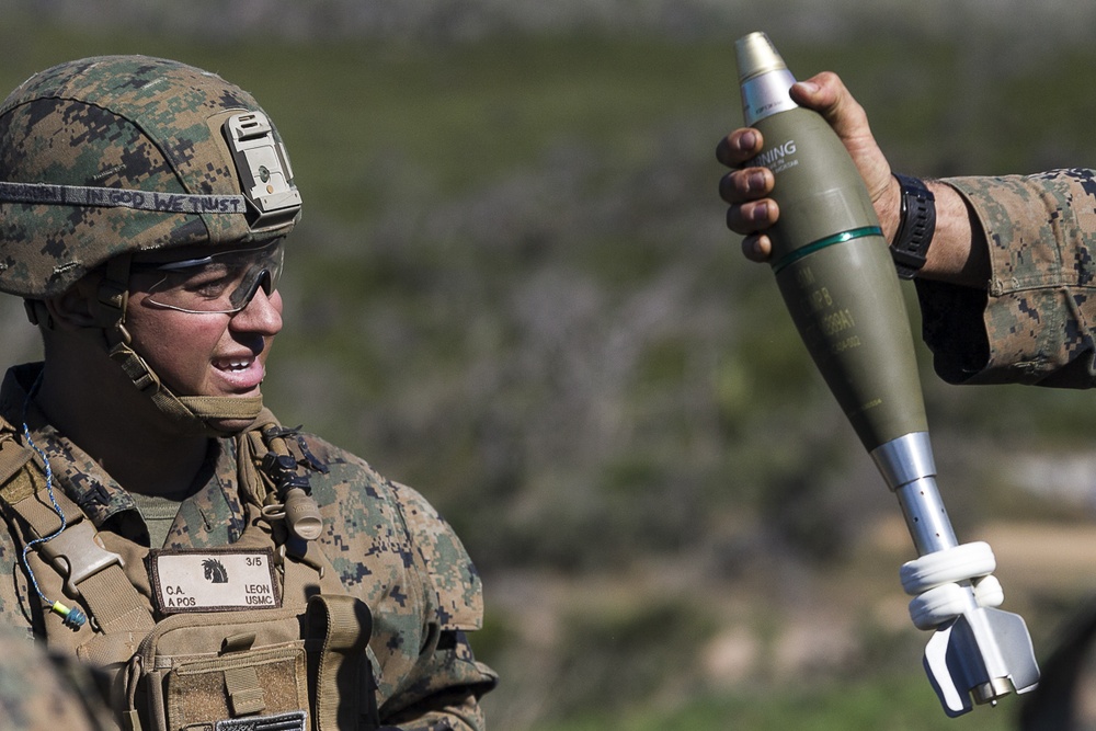 31st MEU Marines refine mortar proficiency during Talisman Saber 17