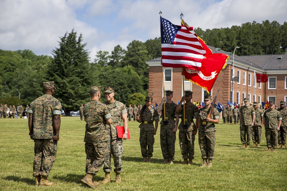 Headquarters and Service Battalion Change of Command Ceremony