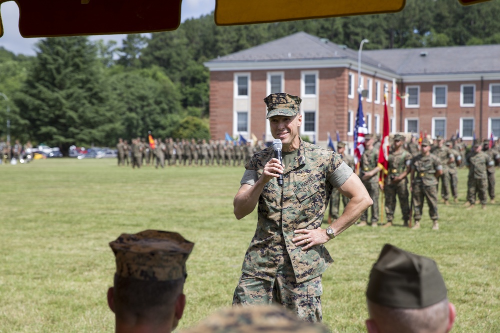 Headquarters and Service Battalion Change of Command Ceremony