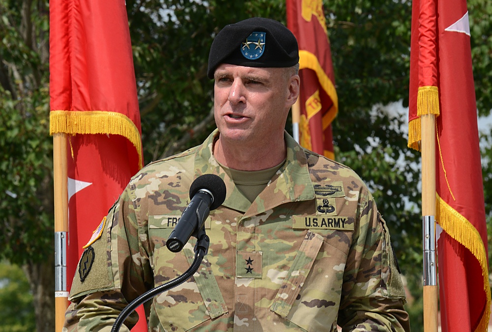 Change of command: Maj. Gen. Malcolm B. Frost takes over U.S. Army Center for Initial Military Training, command authority, Holistic Health and Fitness,