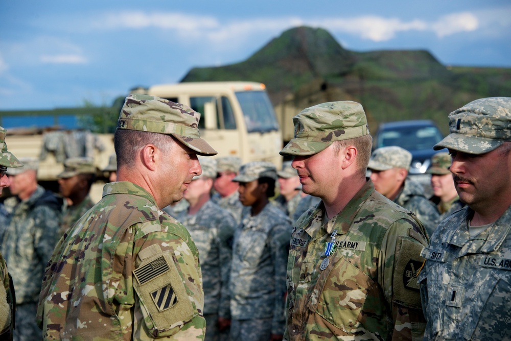 N.C. and S.D. National Guard Recognized During Exercise Saber Guardian 2017