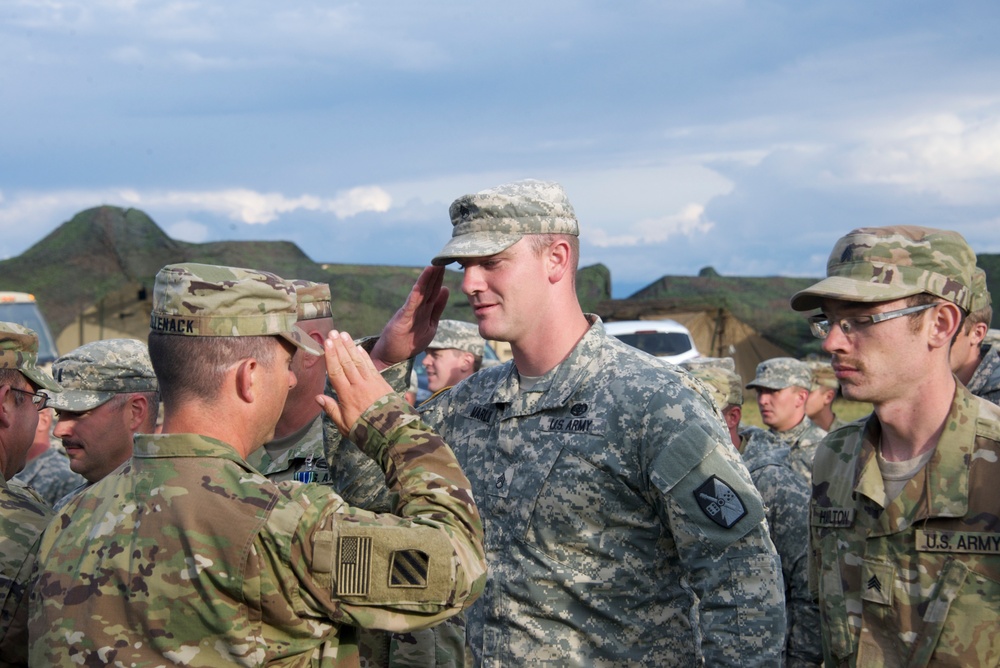 N.C. and S.D. National Guard Recognized During Exercise Saber Guardian 2017