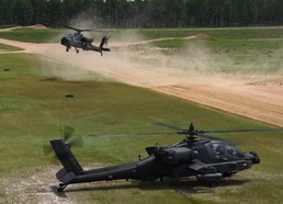 Apache pilots conduct advanced range operations during annual training