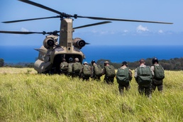 Drop feet first: Recon Marines conduct airborne jumps