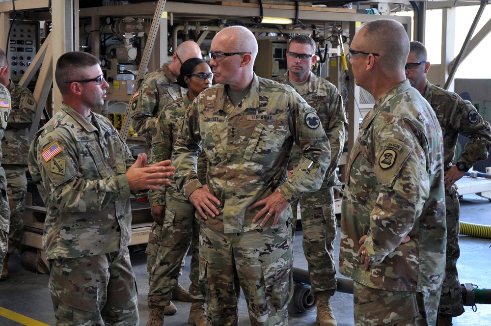 Lt. Gen. Luckey tours Iowa National Guard Sustainment Training Center