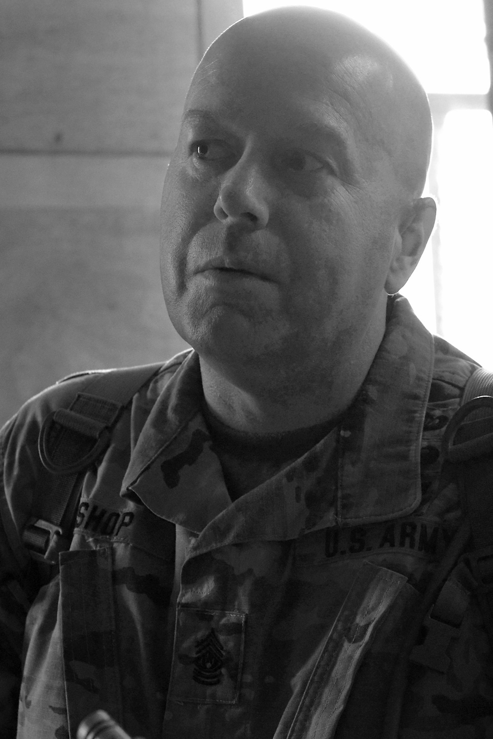 Command Sgt. Maj. Steven Bishop at JRTC
