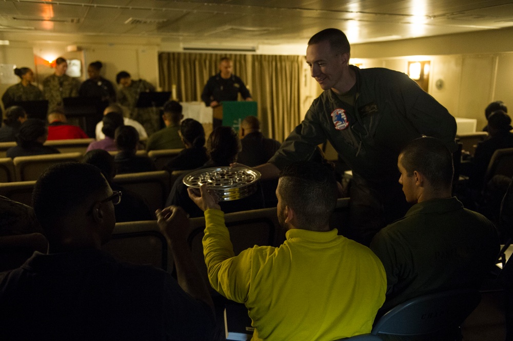 USS America conducts sunday service