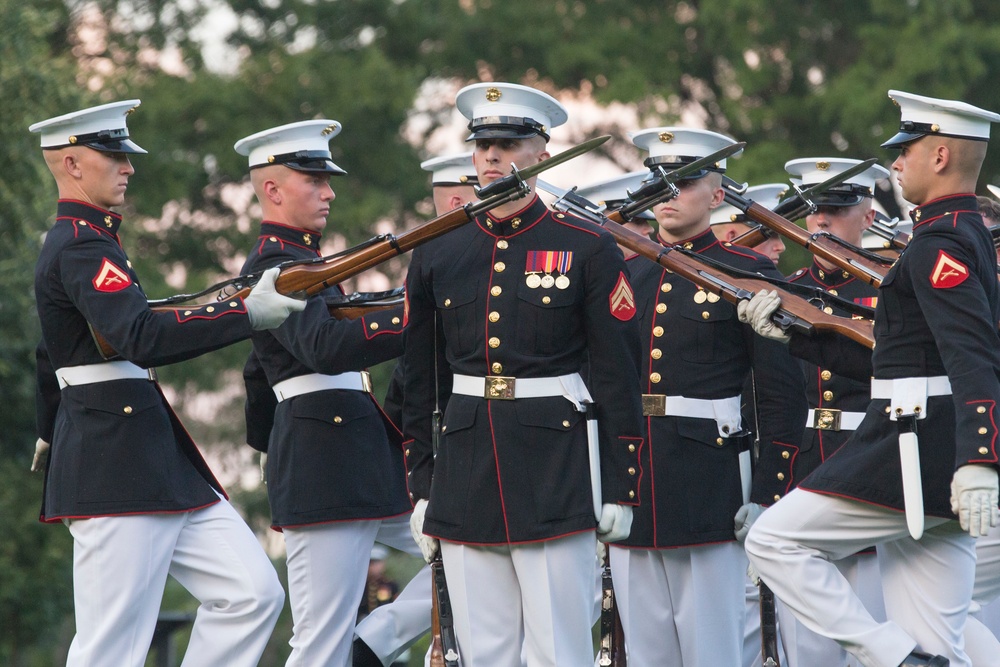 Marine Barracks Washington Sunset Parade July 18, 2017