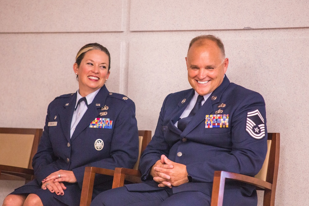 Top leaders of th 139th Force Support Squadron are promoted