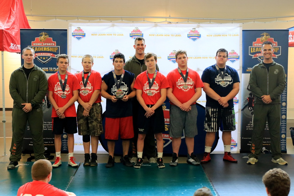 Young Wrestlers, Marines conduct Leadership Academy