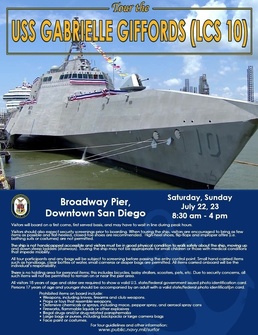 USS Gabrielle Giffords Open to the Public