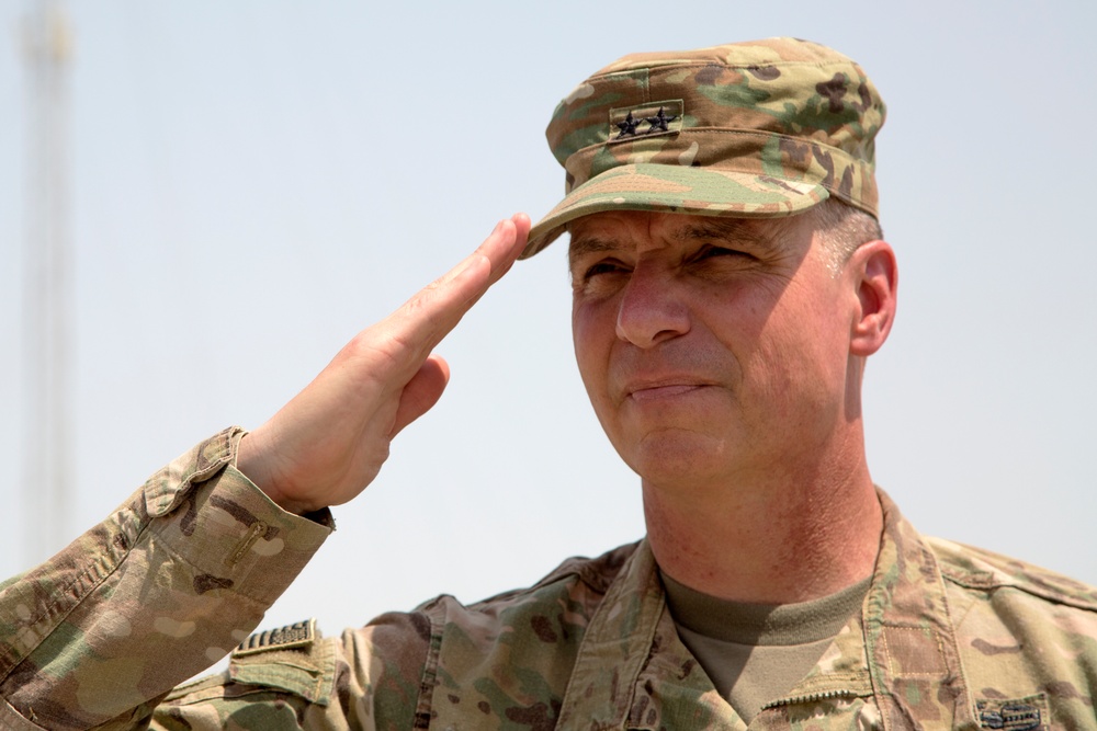 Maj. Gen. Martin says farewell to the Besmaya Range Complex